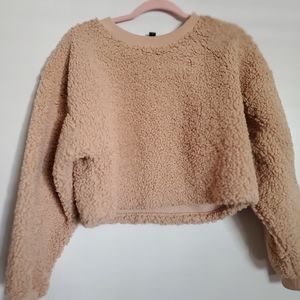Wild Fable Cropped teddy sweatshirt